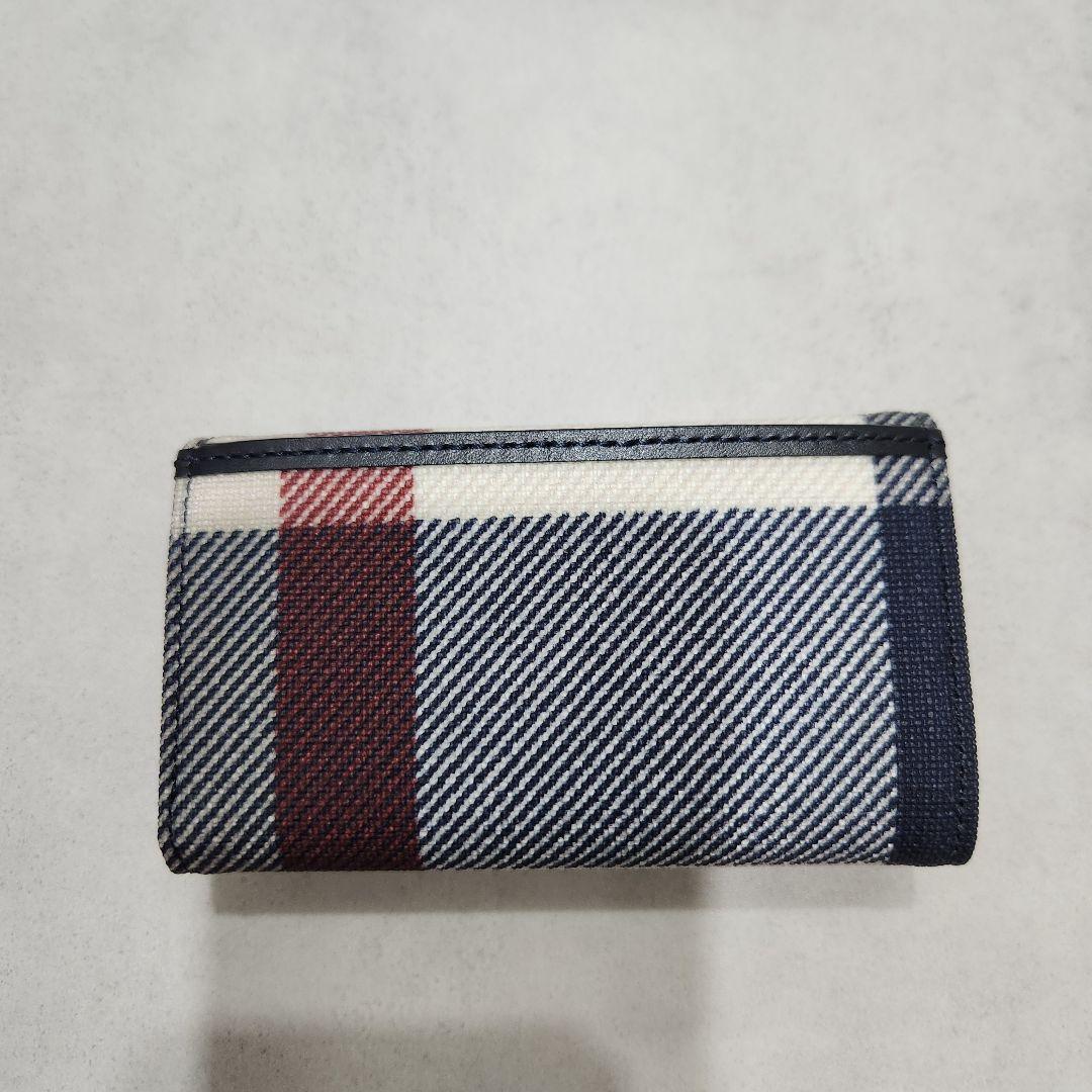 【新品未使用】箱無しブルーレーベルクレストブリッジ　チェックPVCキーケース