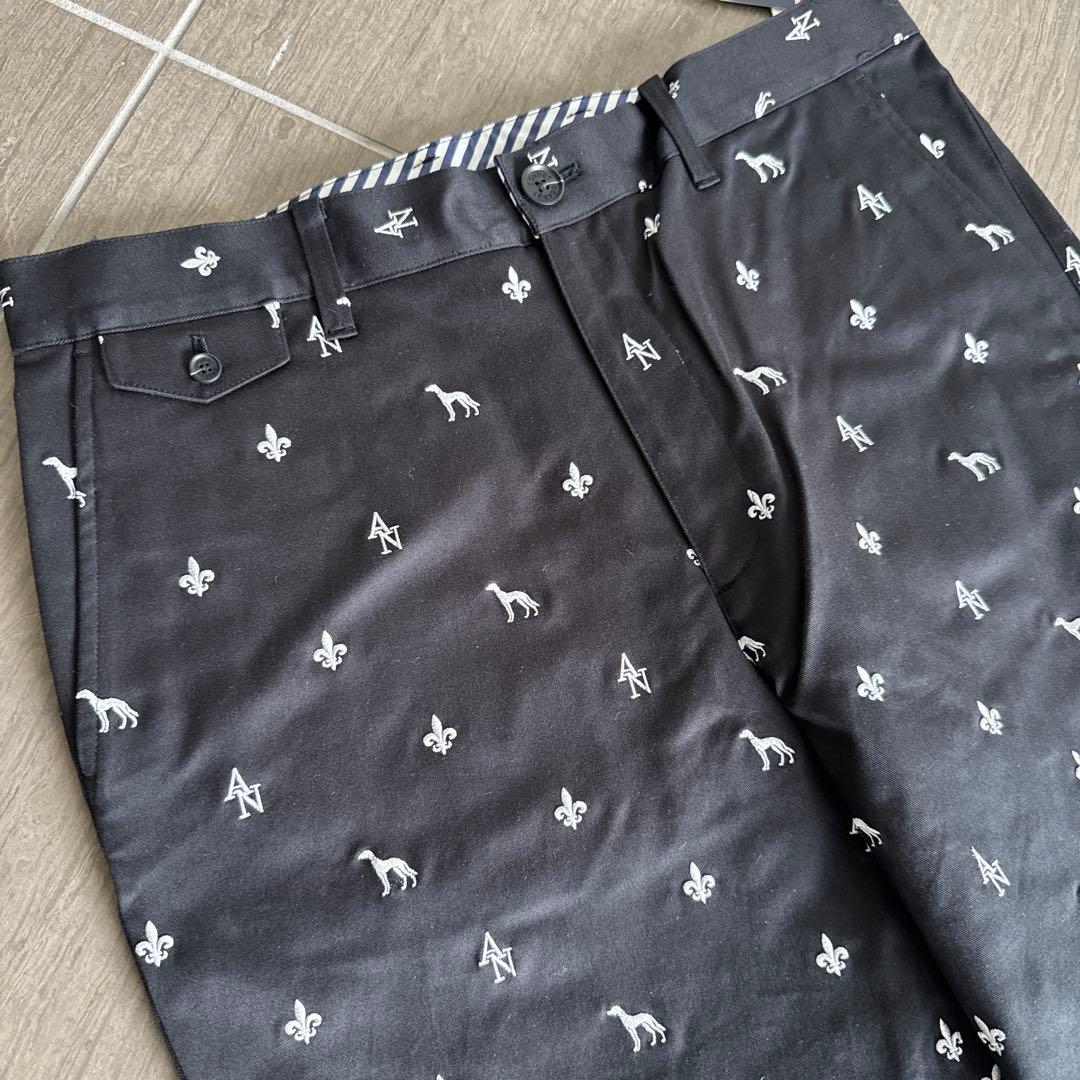 新品　adabat ゴルフ　総柄パンツ　ＸＬ　アダバット