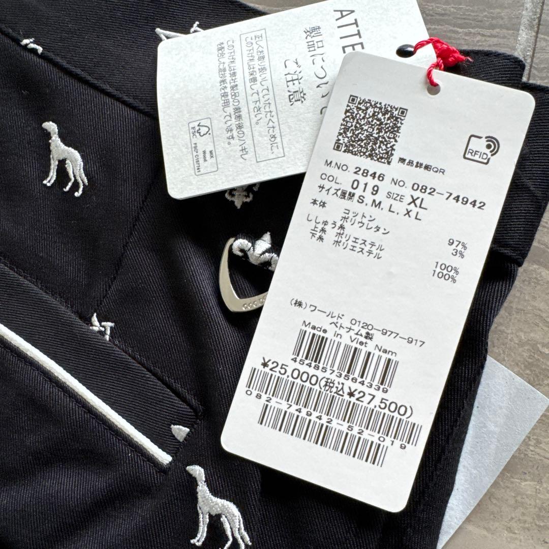 新品　adabat ゴルフ　総柄パンツ　ＸＬ　アダバット