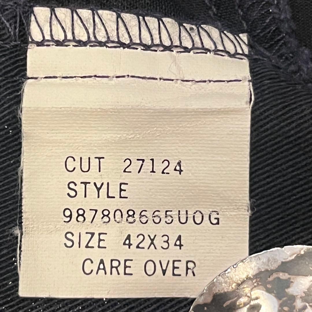 【USA製】90s ラルフローレン ポロチノ 初期タグ ネイビー W40L29