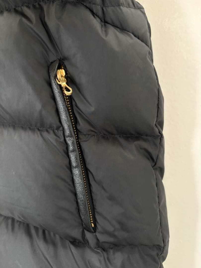 ナノユニバース　西川ダウン　ダウンベスト　2way ファー着脱可　サイズ38 黒