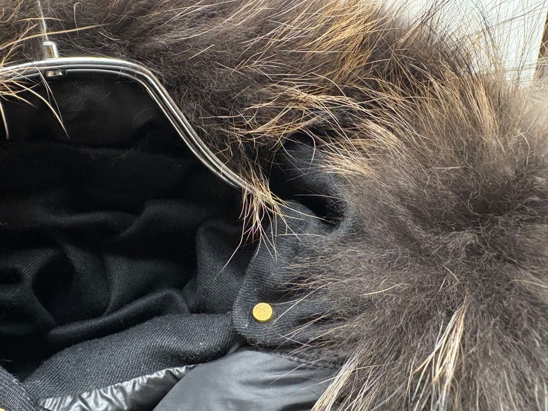 ナノユニバース　西川ダウン　ダウンベスト　2way ファー着脱可　サイズ38 黒