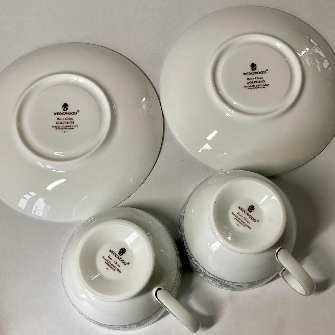  ドルフィンホワイト C&S 2客 大皿2枚 セット