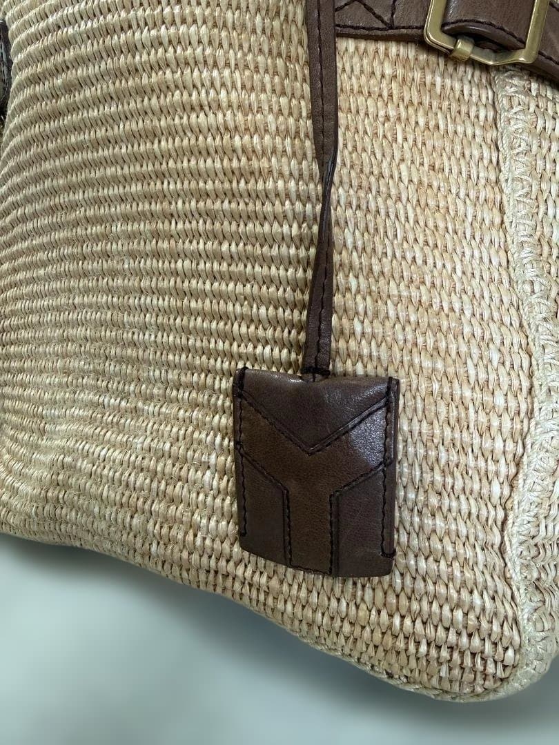美品　YSL ラフィアトート