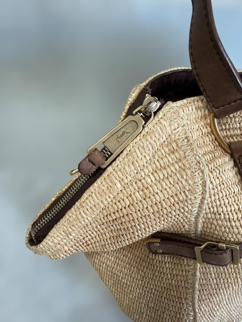 美品　YSL ラフィアトート