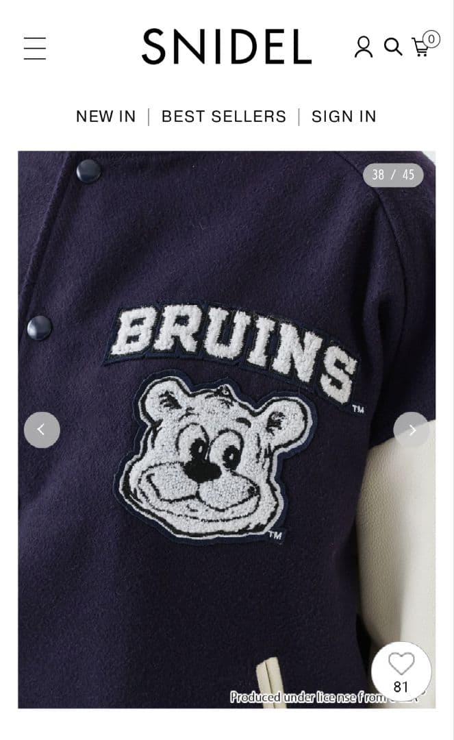 完売 M 実物写真あり スナイデル タグ付 【UCLA/NUTMEG】スタジャン