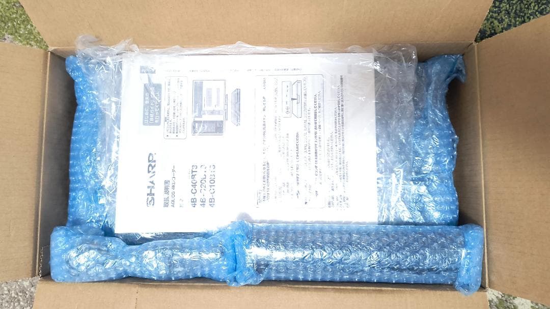 SHARP　シャープ　4K　ブルーレイレコーダー　4B-C10BT3