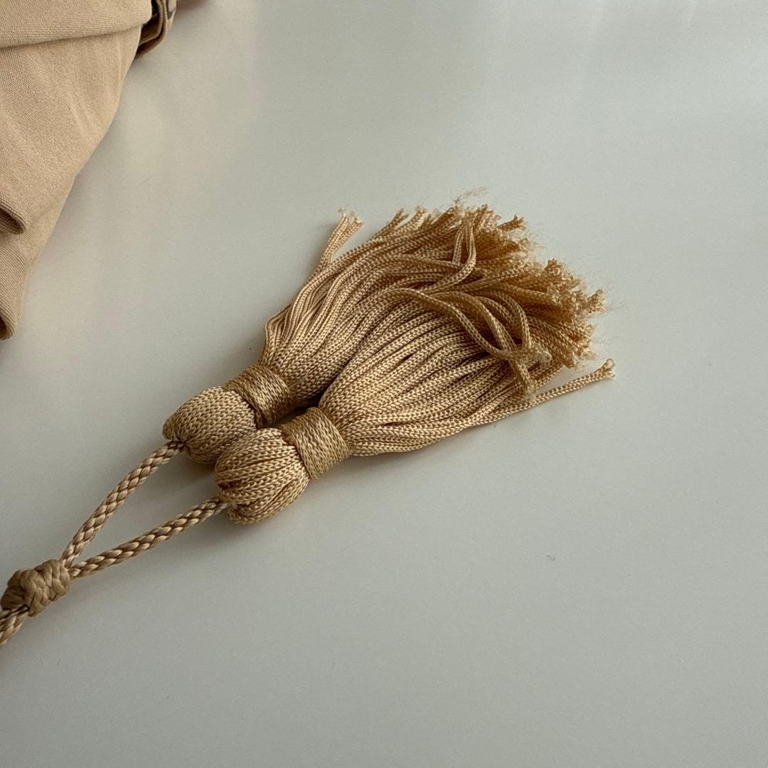 心斎橋みや竹 日傘 折りたたみ バンブーハンドル ベージュ