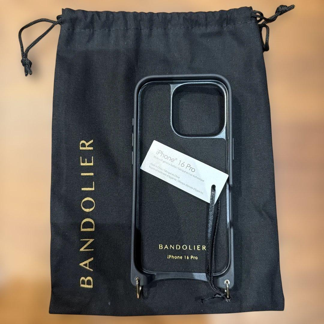 【新品】BANDOLIER iPhone16pro BLACK GOLD
