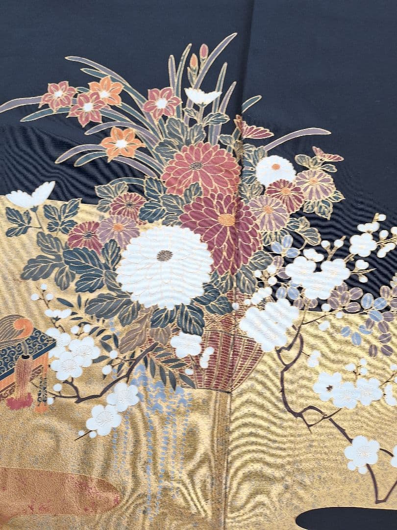 着物リメイクワンピース3633