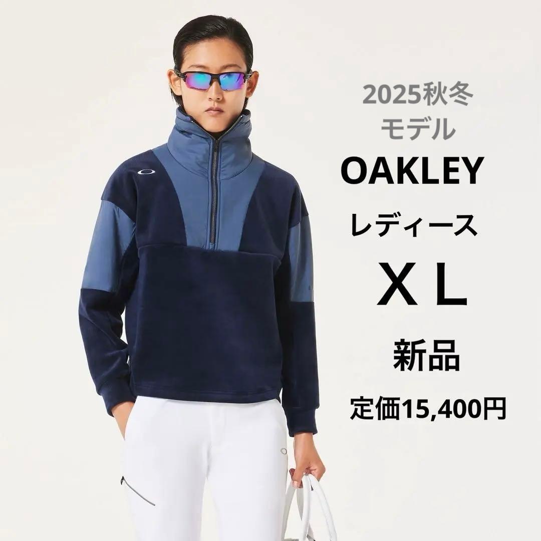 オークリー プルオーバー ハーフジップフリース　ゴルフウェア　レディース　XL