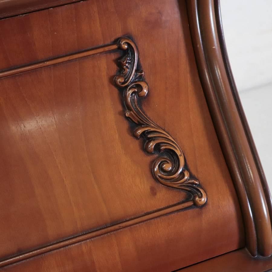 イタリア製 高級輸入家具 ライティングビューロー 鍵付き デスク 書斎