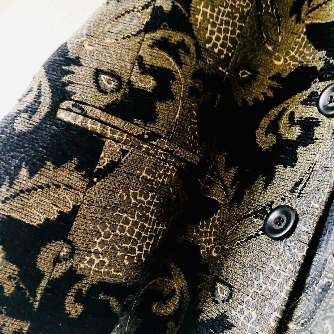 新品未使用✨◆AIGNER◆20万 シルクジャガード ノーカラージャケット38