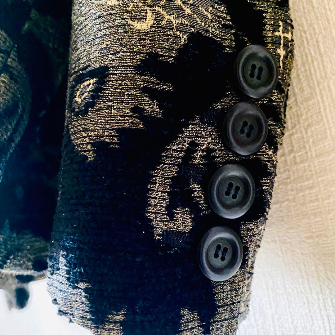 新品未使用✨◆AIGNER◆20万 シルクジャガード ノーカラージャケット38