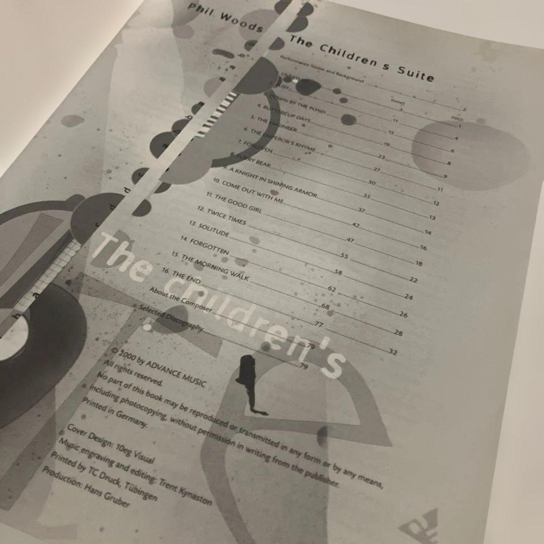 輸入盤楽譜　チルドレンズ・スイート（フィル・ウッズ）（アルトサックス+ピアノ）