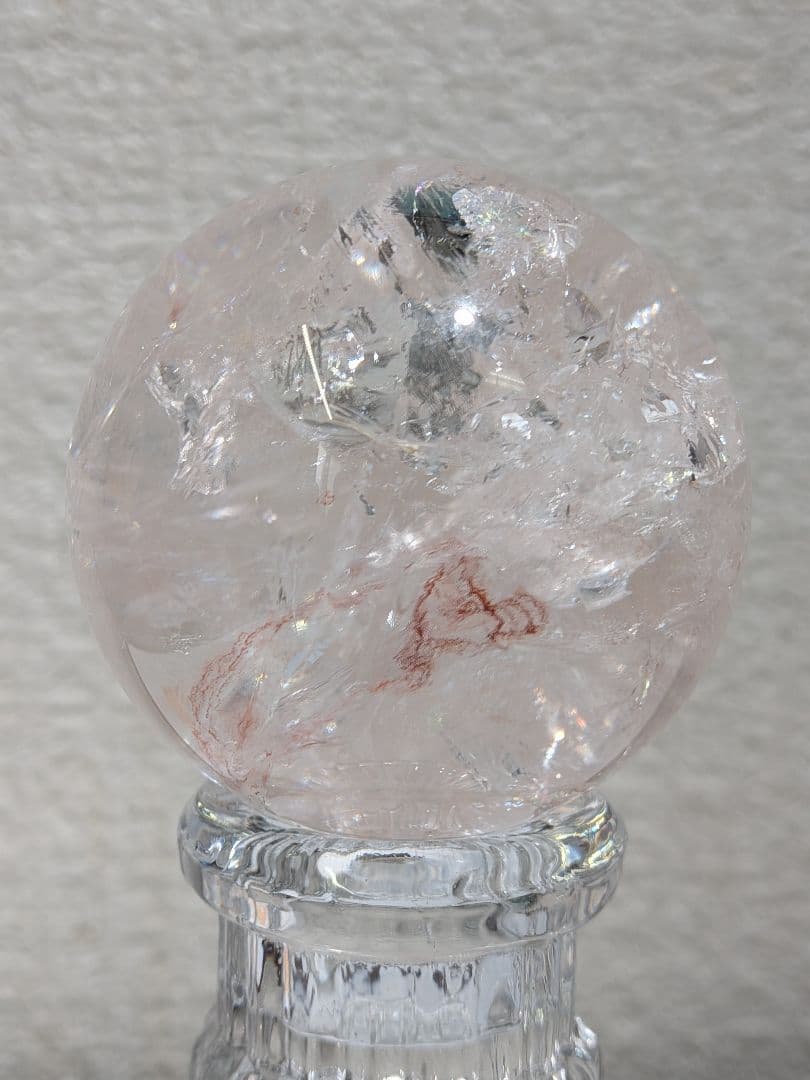 【高品質】ピンクアゼツライト⑥スフィア　大玉5.5cm　丸玉　置物　新入荷❣️