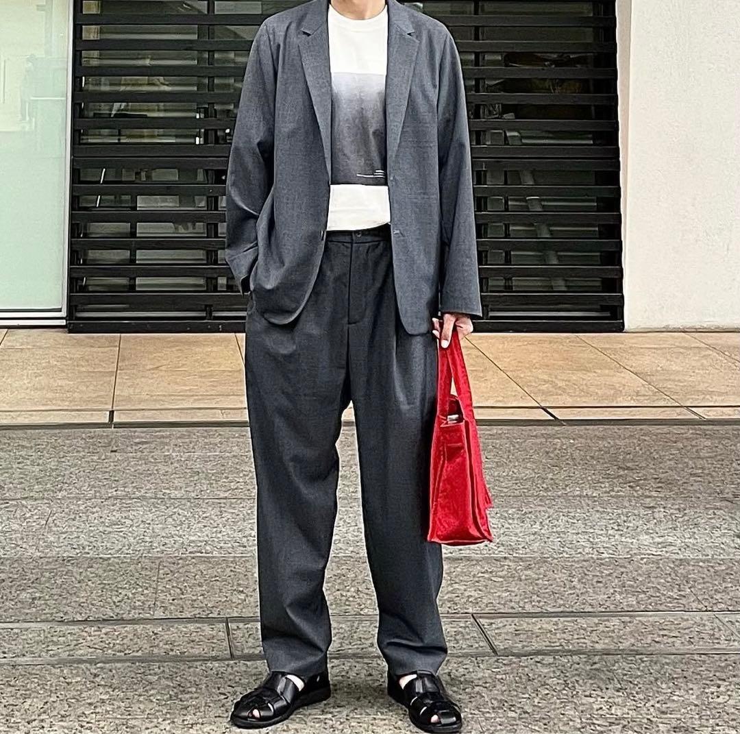 ATON 【エイトン】WOOL TROPICAL JACKET セットアップ