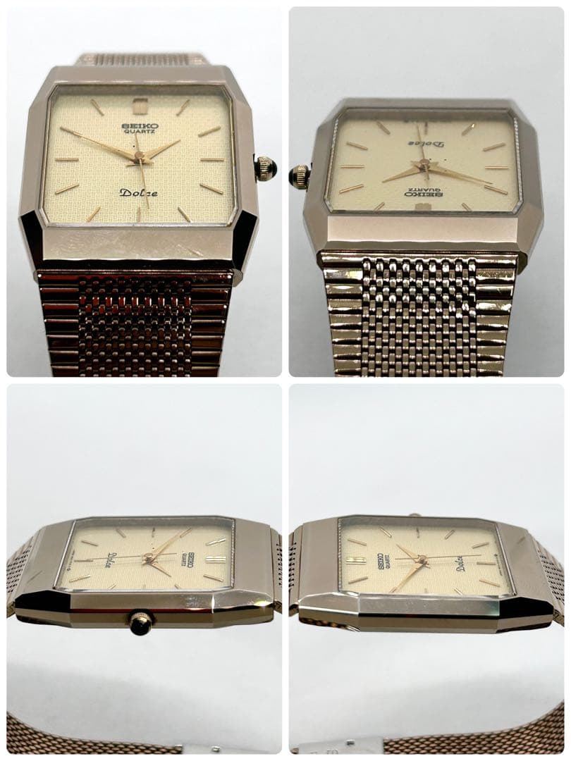新品電池 稼働 SEIKO ドルチェ 9521-5110 QZ 腕時計