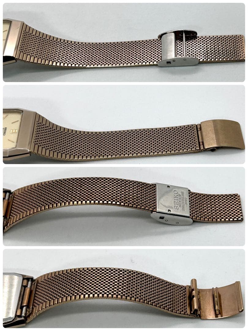 新品電池 稼働 SEIKO ドルチェ 9521-5110 QZ 腕時計