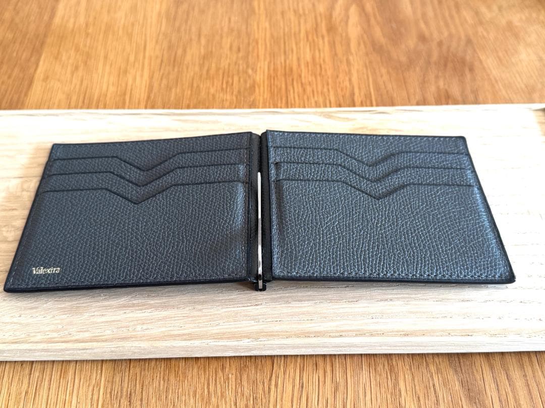 Valextra ヴァレクストラ マネークリップ ダークグレー