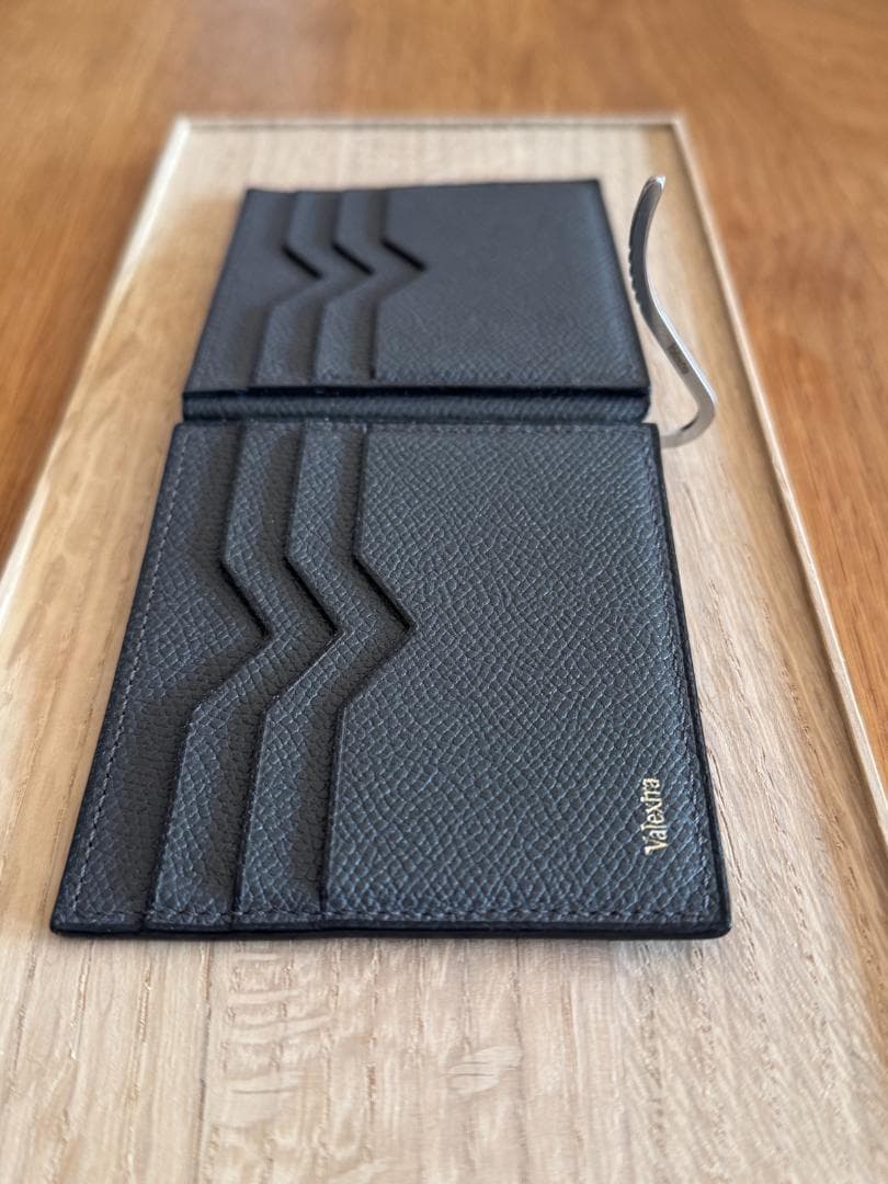 Valextra ヴァレクストラ マネークリップ ダークグレー