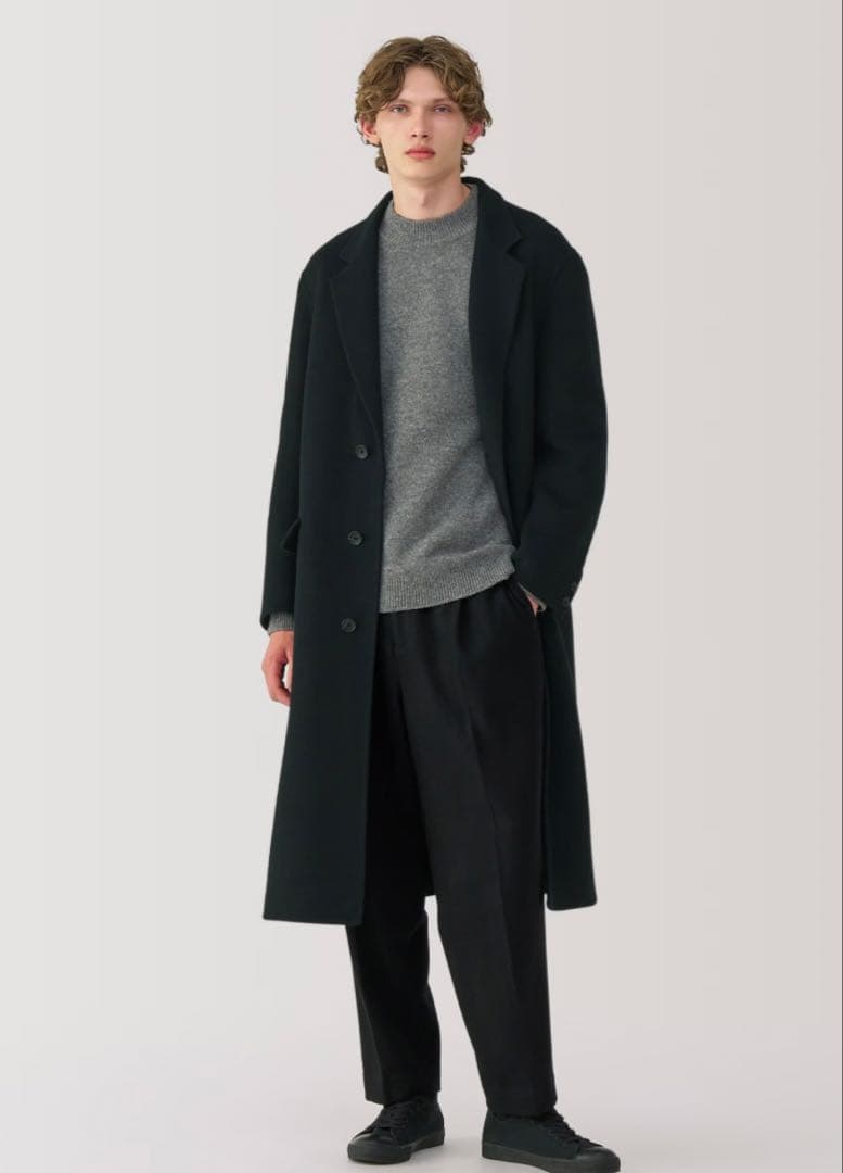 【完売品】紳士　カシミヤ混チェスターコート MUJI LABO XLサイズ