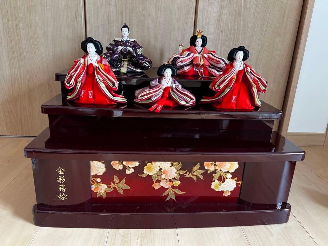 雛人形 五人飾り 3段　新品未使用
