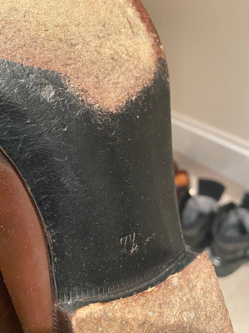 大塚製靴　ボタンブーツ　ブラウン