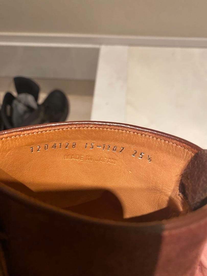 大塚製靴　ボタンブーツ　ブラウン