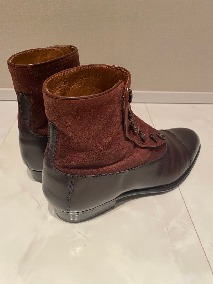 大塚製靴　ボタンブーツ　ブラウン