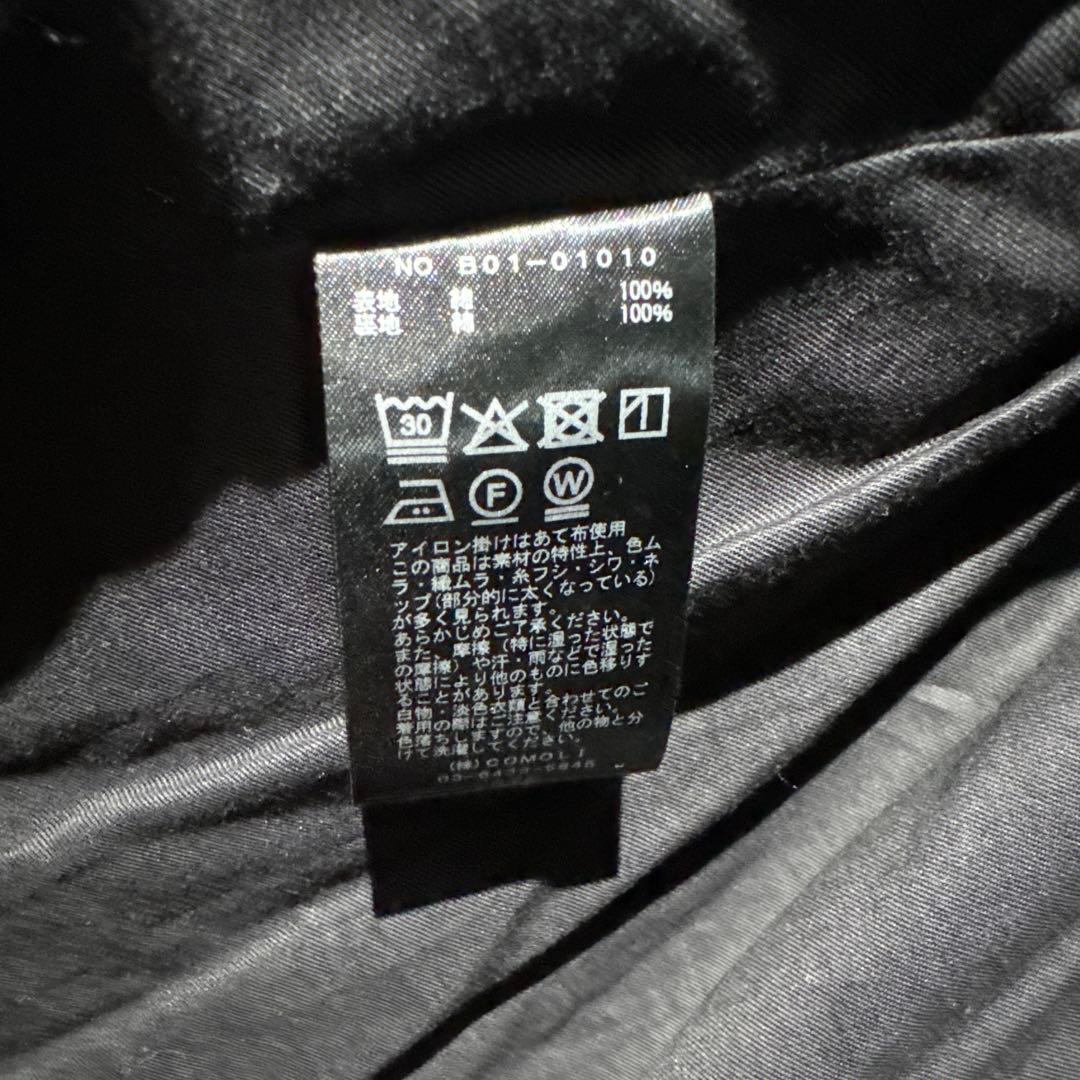 t*o様 未使用 タグ付き comoli コモリ ブラックドリルジャケット