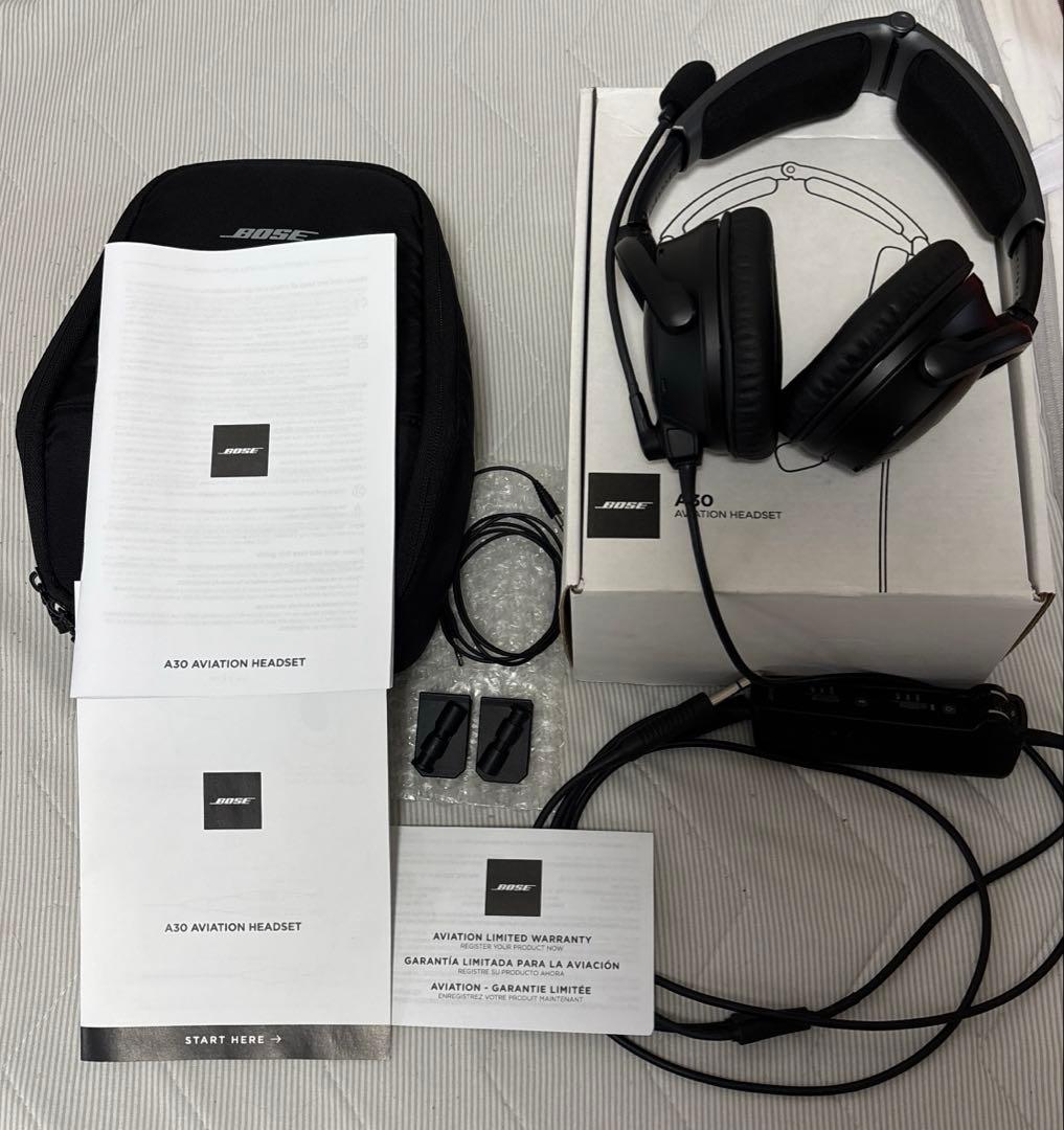 早い者勝ち　★美品　ポーズ　Bose A30 Aviation Headset