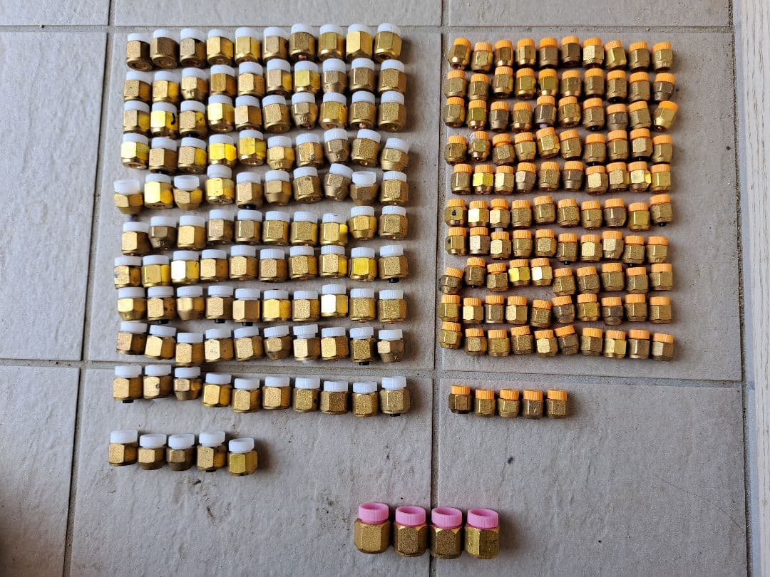 フレアナット　2分3分　100セット(合計200個)　新品