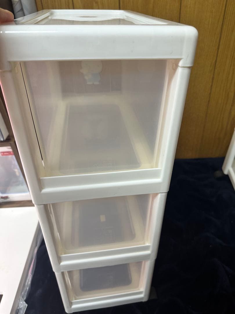 希少 お得 レトロ ミッフィーイラスト付き3段収納ケース2個セット