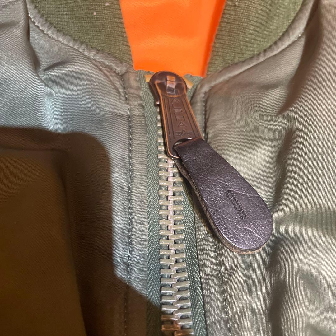 ALPHA INDUSTRIES MA-1 フライトジャケット M オリーブ