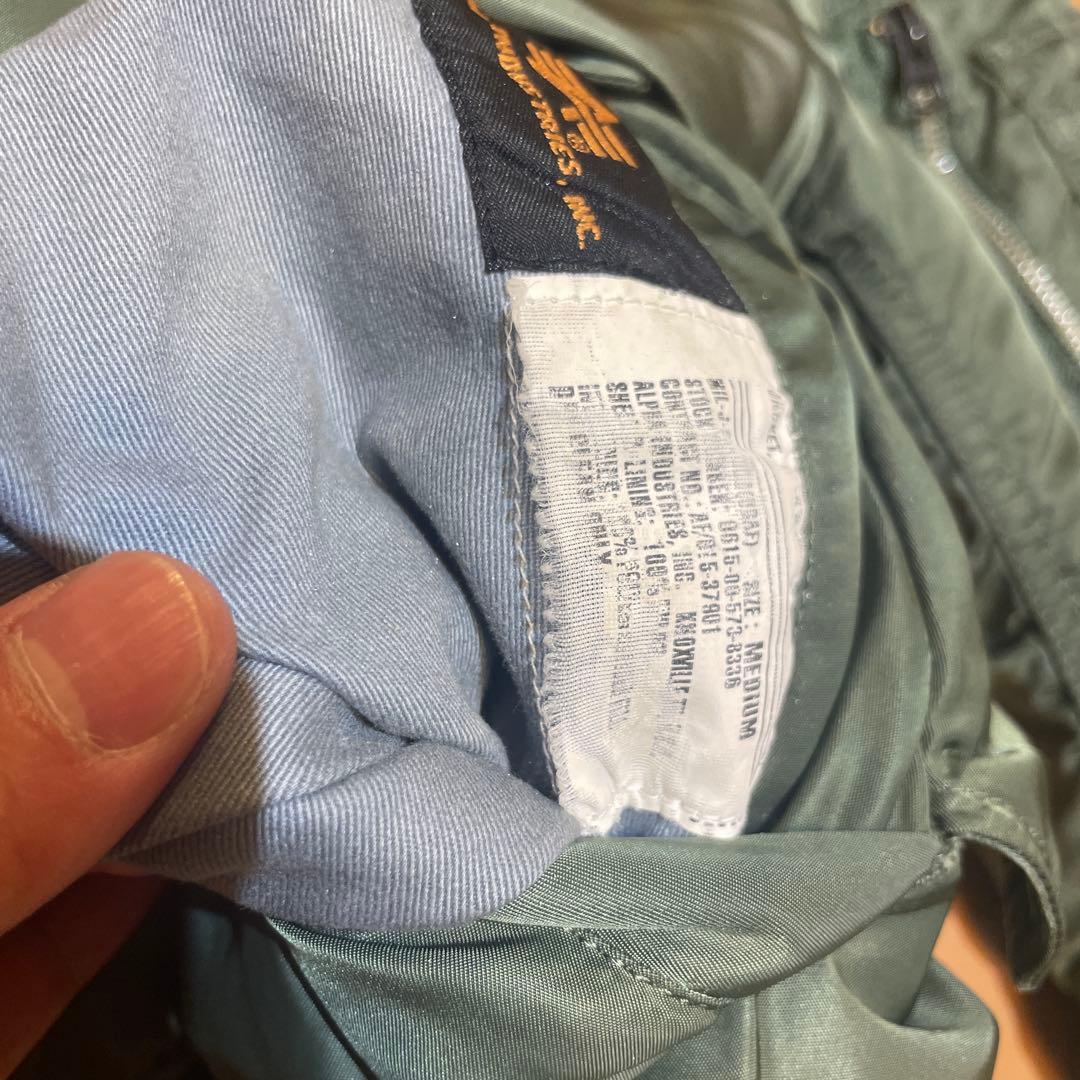 ALPHA INDUSTRIES MA-1 フライトジャケット M オリーブ