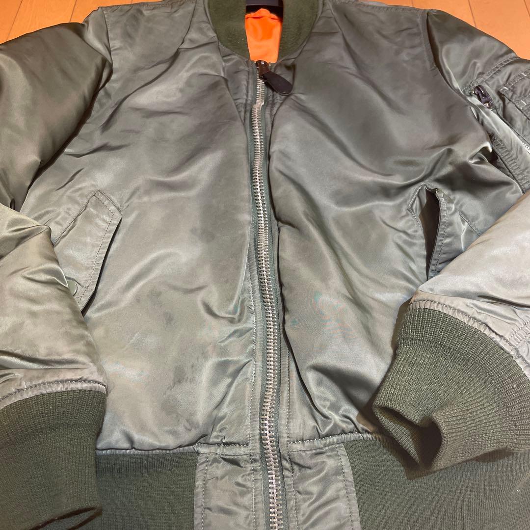 ALPHA INDUSTRIES MA-1 フライトジャケット M オリーブ