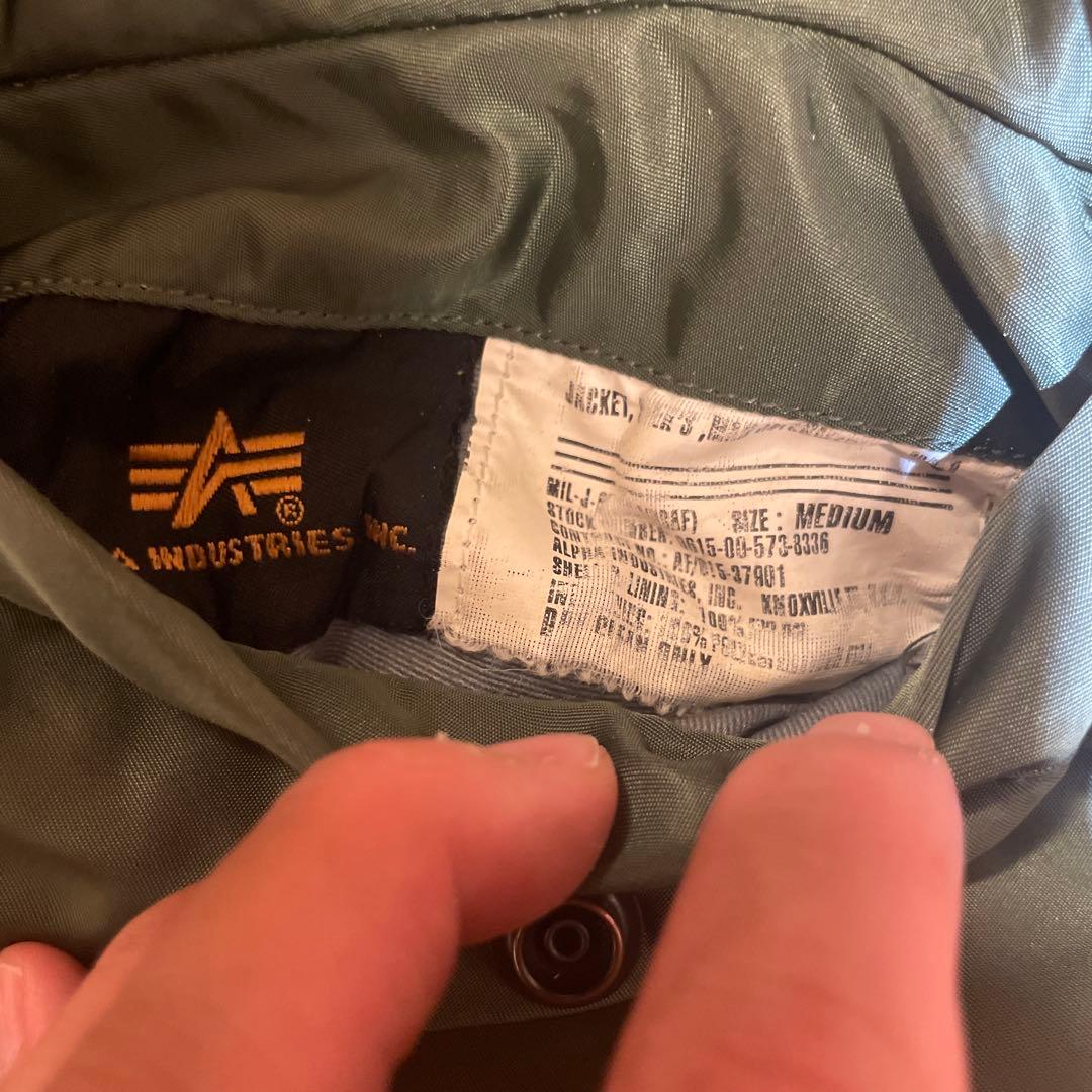 ALPHA INDUSTRIES MA-1 フライトジャケット M オリーブ