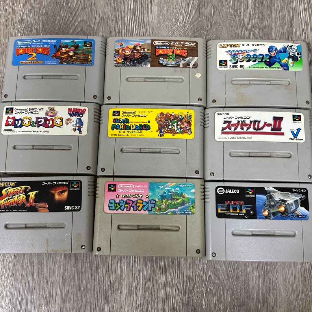 スーパーファミコン 本体　カセット9本付き