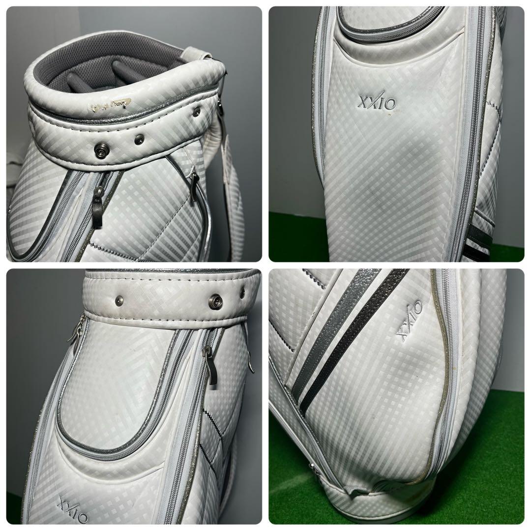 D449 XXIO ゼクシオ キャディバッグ ホワイト 白 レディース