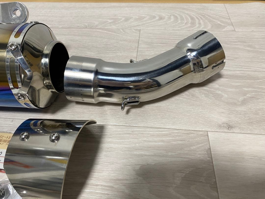 ヨシムラZ900RS サイクロン スリップオンマフラー チタンブルーサイレンサー