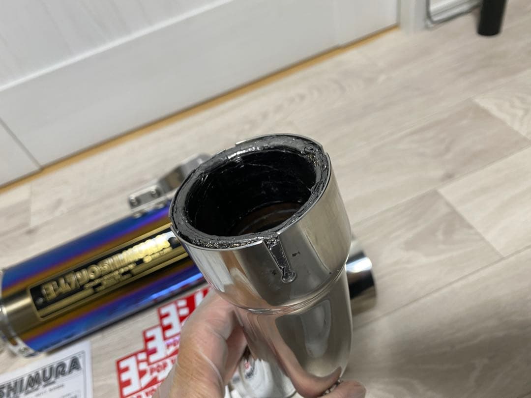 ヨシムラZ900RS サイクロン スリップオンマフラー チタンブルーサイレンサー