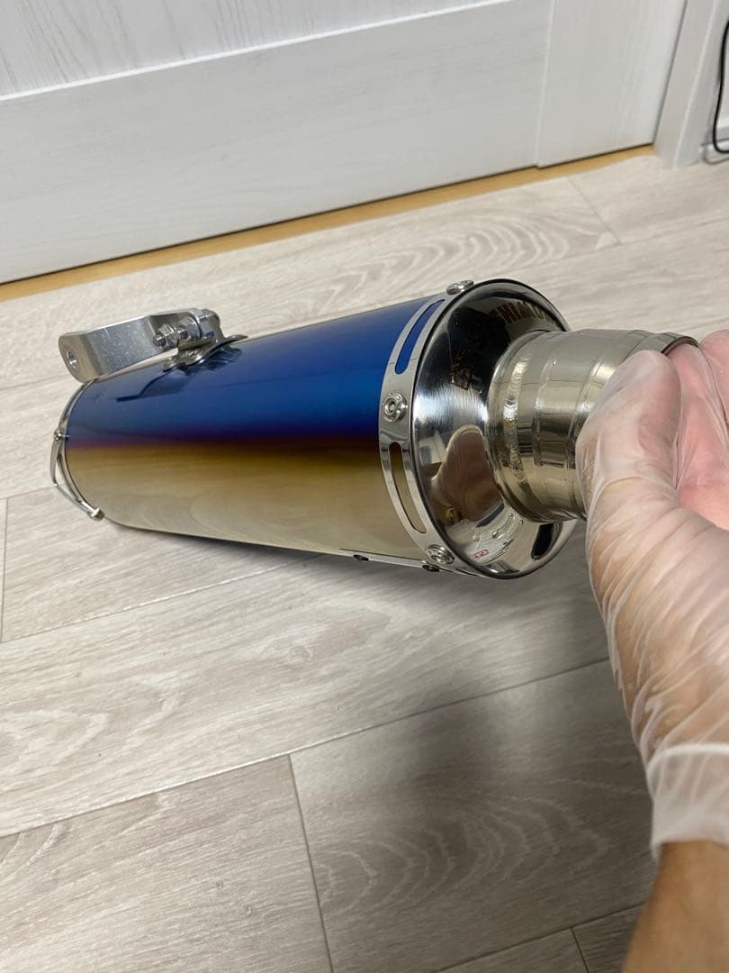 ヨシムラZ900RS サイクロン スリップオンマフラー チタンブルーサイレンサー