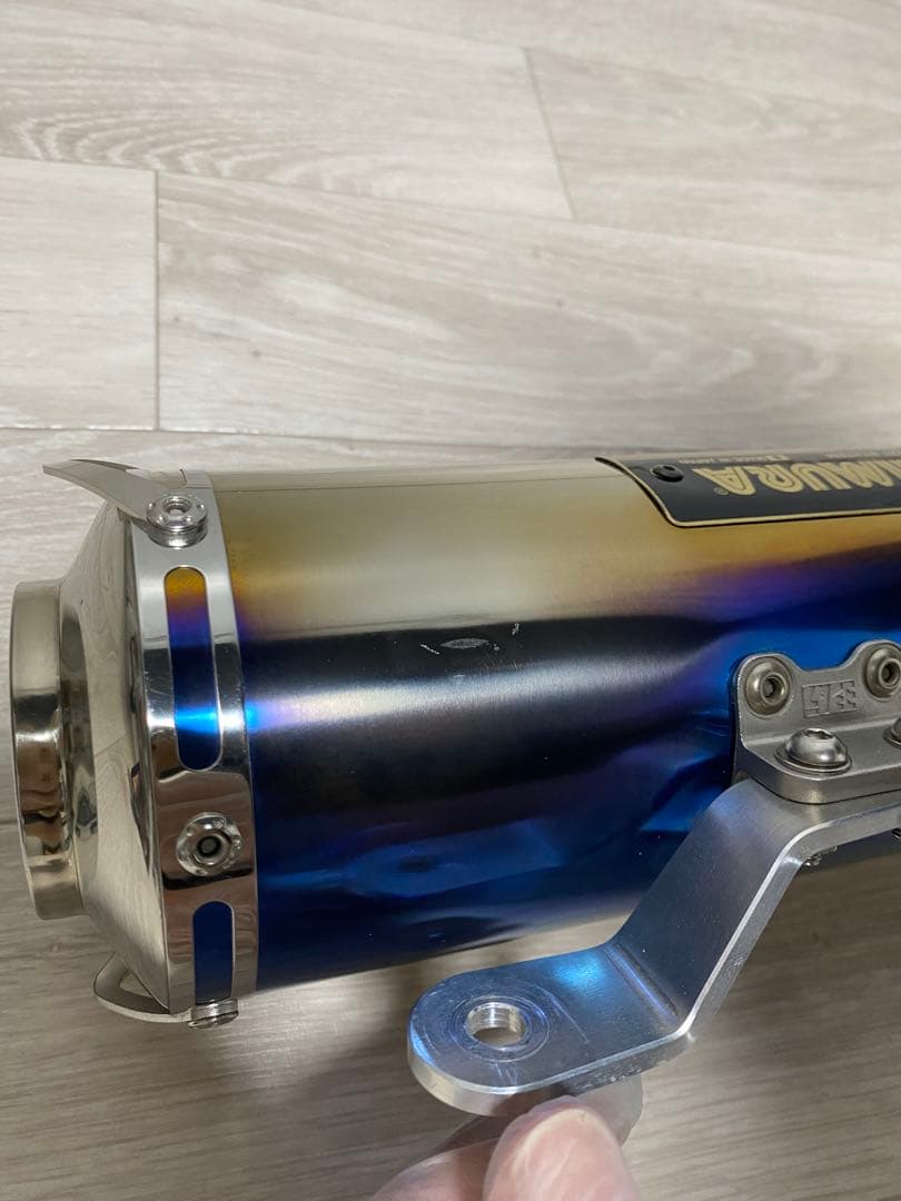 ヨシムラZ900RS サイクロン スリップオンマフラー チタンブルーサイレンサー