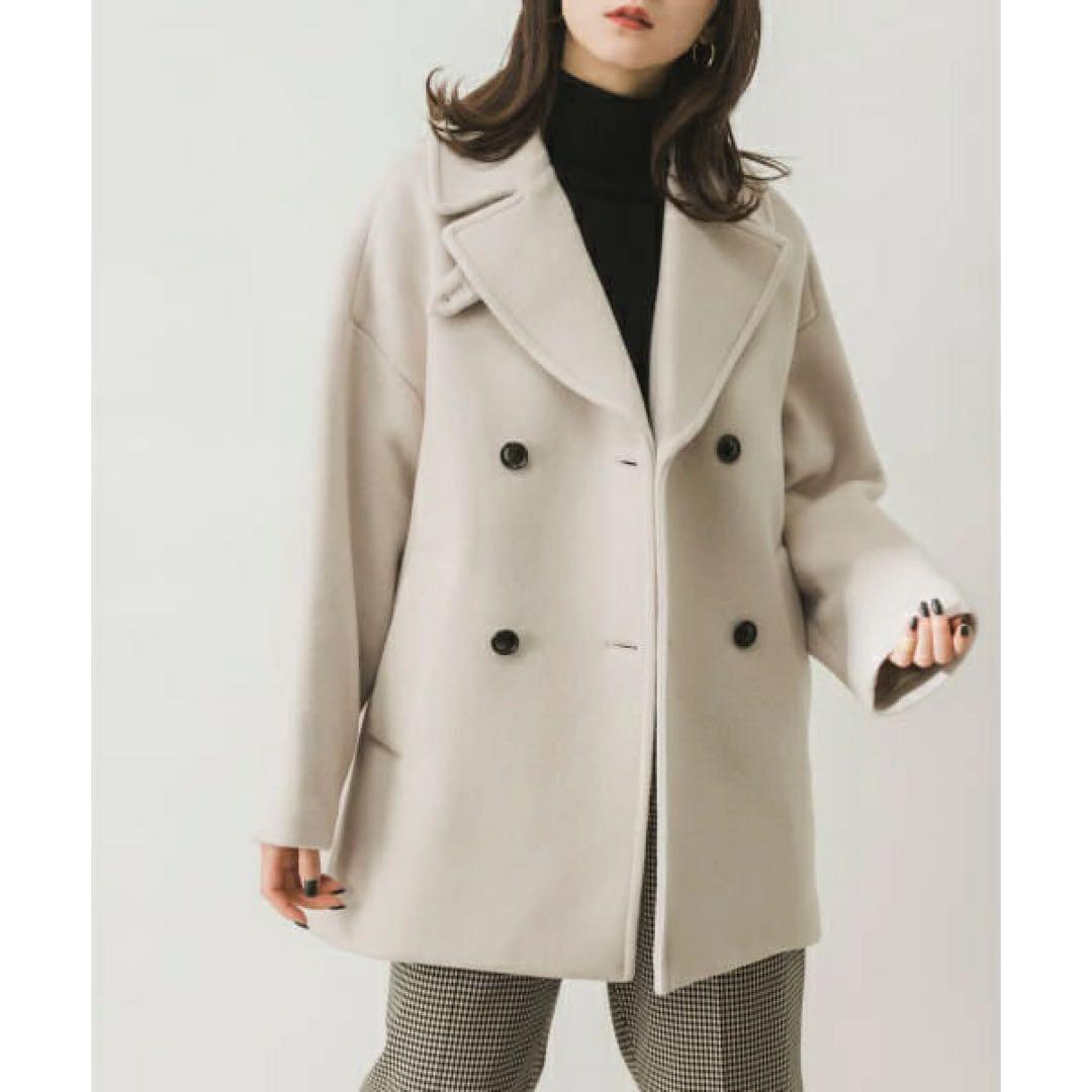 TICCA ショートPコート アイボリー