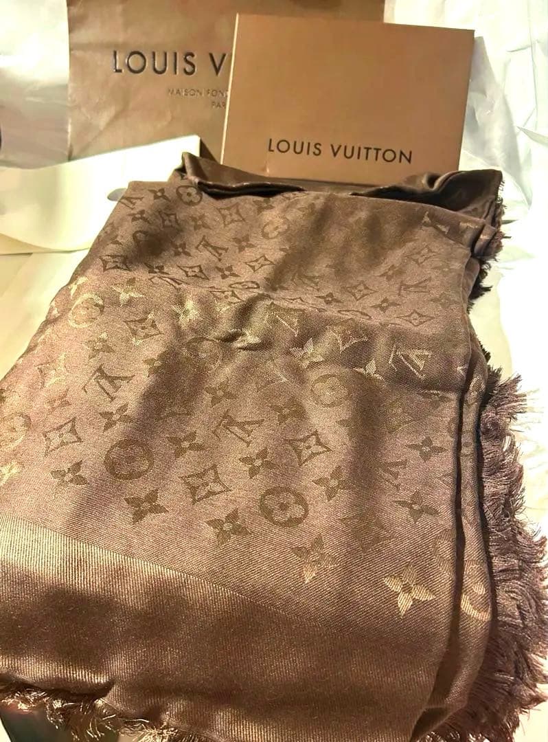 ルイヴィトン　大判ショール　ストール　モノグラム　新品未使用