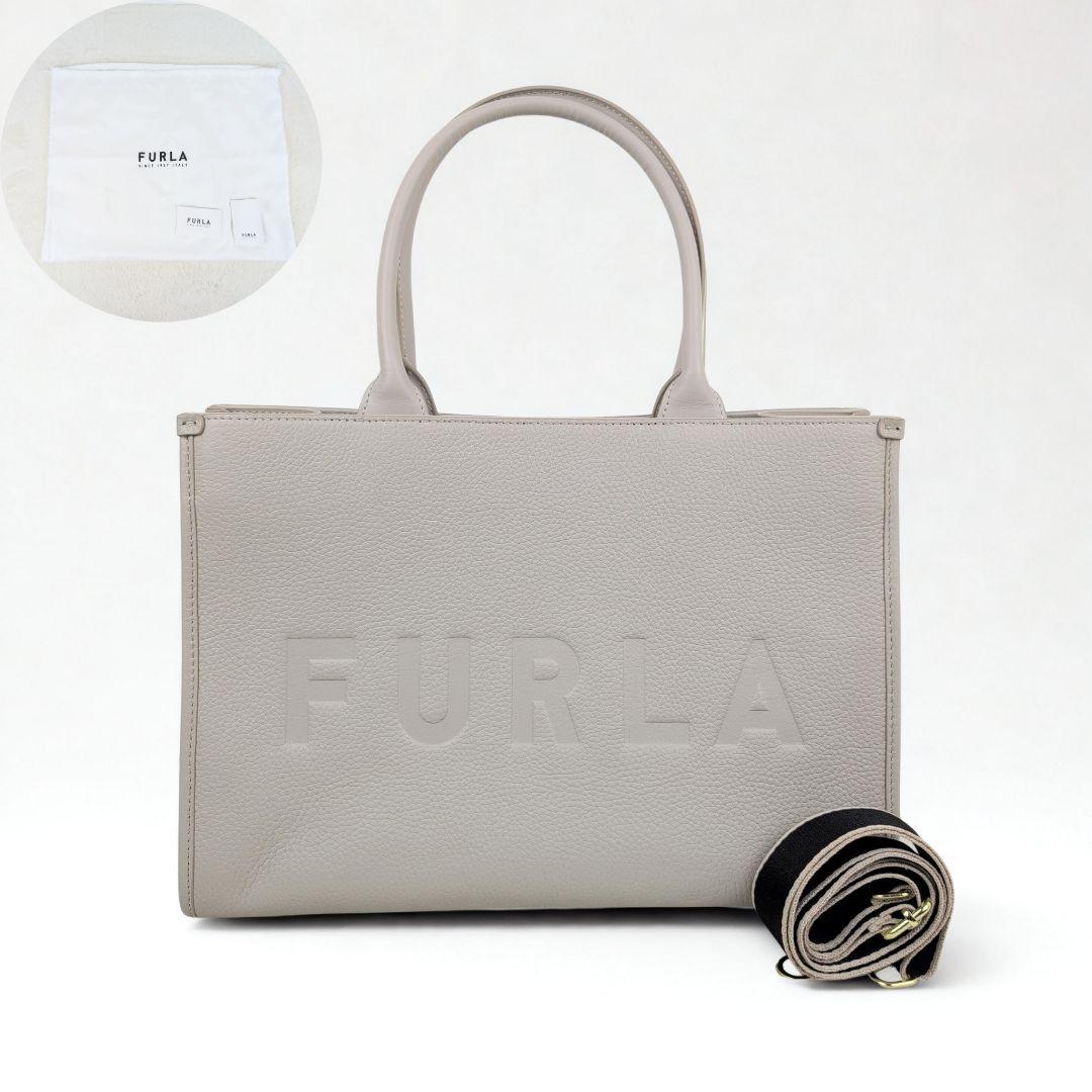 未使用級✨FURLA トートバッグ ワンダー A4収納可 2way 自立 レザー