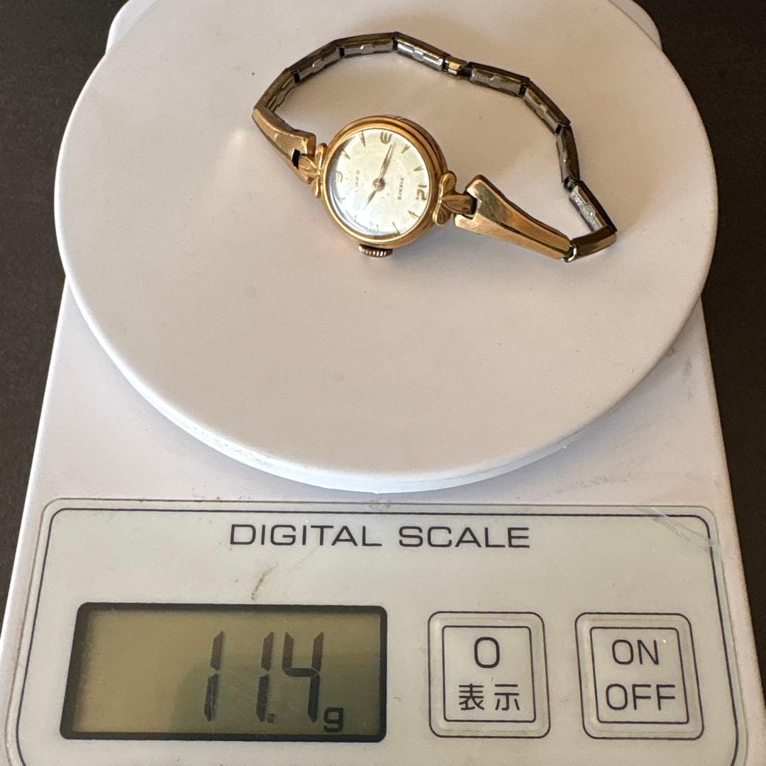 こ*こ様 値下げPIERCE 18K ゴールド 手巻き時計