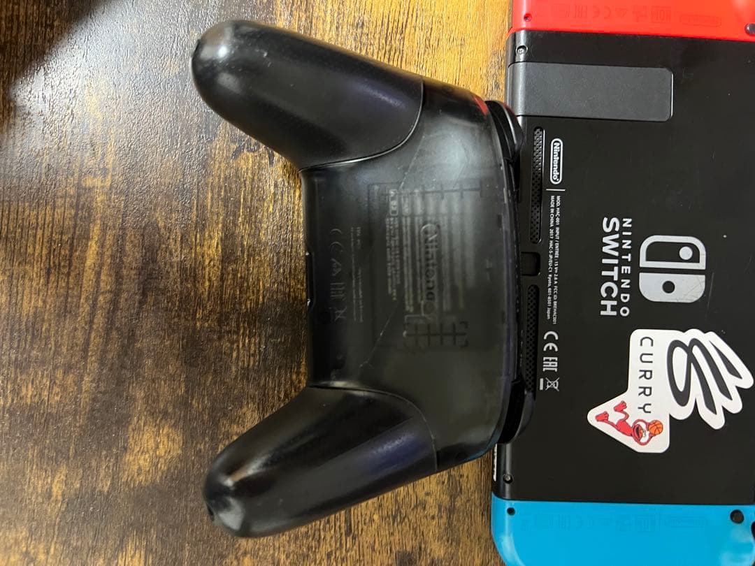 Nintendo Switch 青/赤 CURRYステッカー付き