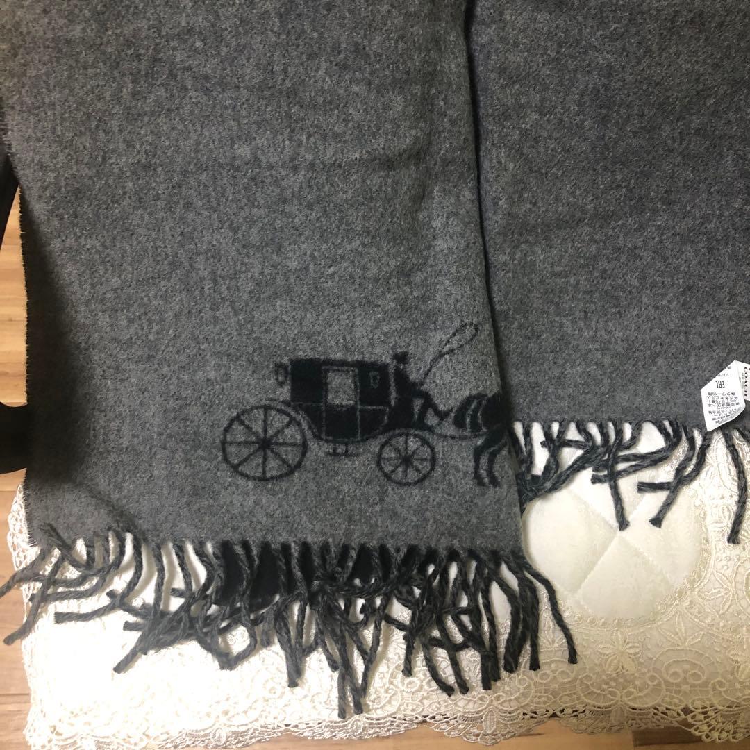 最終セール中75%of大判ストールホースアンドキャリッジ新品未使用品¥45000